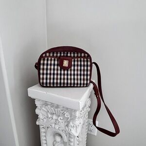 Vintage Acuasutum Plaid Crossbody Bag